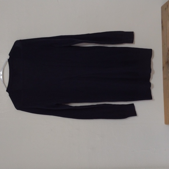 Gap Navy Thermal Knit V-neck Button Front Cardigan Sweater Size M - Picture 5 of 10